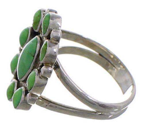 Mojave Turquoise Sterling Silver Ring Size 6-3/4 PX44016